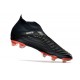 adidas Predator Edge+ FG Scarpini Nero Bianco Rosso