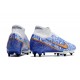 Nike Zoom Mercurial Superfly 9 Elite SG Bianco Blu