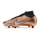 Nike Zoom Mercurial Superfly 9 Elite SG SE X Mbappe Rame Metallico