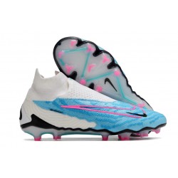 Nike Phantom GX Elite Dynamic Fit FG Blu Baltico Rosa Blast Bianco Laser Blu