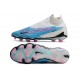 Nike Phantom GX Elite Dynamic Fit FG Blu Baltico Rosa Blast Bianco Laser Blu