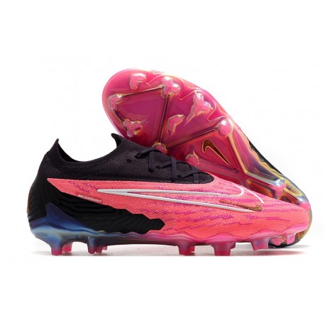 Scarpe Nike Phantom GX Elite FG Rosa Nero Bianco