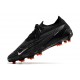 Scarpe Nike Phantom GX Elite FG Nero Summit Bianco Grigio Fumo Scuro