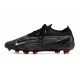 Scarpe Nike Phantom GX Elite FG Nero Summit Bianco Grigio Fumo Scuro