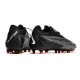 Scarpe Nike Phantom GX Elite FG Nero Summit Bianco Grigio Fumo Scuro