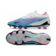 Scarpe Nike Phantom GX Elite FG Blu Baltico Rosa Blast Bianco Laser Blu