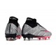 Nike Zoom Mercurial Superfly 9 Elite SG Argento Metallico Rosa Hyper Nero