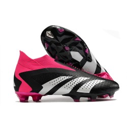 Adidas Predator Accuarcy + FG Nero Core Bianco Rosa Shock Team