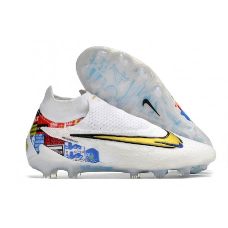 Nike Gripknit Phantom GX Elite DF FG Bianco Oro