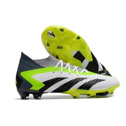 Scarpe Adidas Predator Accuarcy.1 FG Bianco Nero Core Limone Lucido