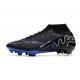 Scarpe Nike Zoom Mercurial Superfly IX Elite FG Nero Cromo Hyper Royal