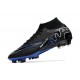 Scarpe Nike Zoom Mercurial Superfly IX Elite FG Nero Cromo Hyper Royal