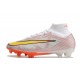 Nike Air Zoom Mercurial Superfly 9 Elite FG Bianco Oro