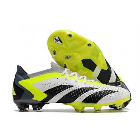 Adidas Predator Accuarcy.1 Low FG Bianco Nero Core Limone Lucido