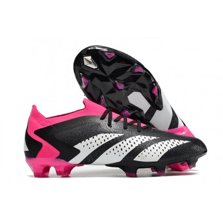 Adidas Predator Accuarcy.1 Low FG Nero Core Bianco Rosa Shock Team