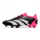 Adidas Predator Accuarcy.1 Low FG Nero Core Bianco Rosa Shock Team