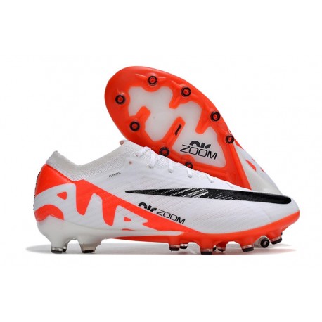 Nike Zoom Mercurial Vapor 15 Elite AG Blanco Carmesí Vivo Negro