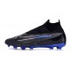 Nike Gripknit Phantom GX Elite DF FG Nero Cromo Hyper Royal