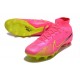 Nike Air Zoom Mercurial Superfly 9 Elite AG Rosa Giallo