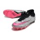 Nike Air Zoom Mercurial Superfly 9 Elite AG Rosa Argento Nero