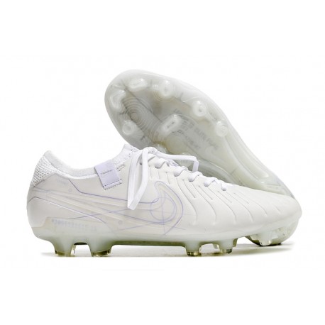 Scarpe da Calcio Nike Tiempo Legend 10 Elite FG Bianco