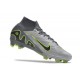 Scarpe Nike Zoom Mercurial Superfly IX Elite FG Grigio Nero Verde