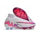 Scarpe Nike Zoom Mercurial Superfly IX Elite FG Bianco Rosa Blu