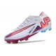 Nike Air Zoom Mercurial Vapor XV Elite FG Bianco Rosa Blu