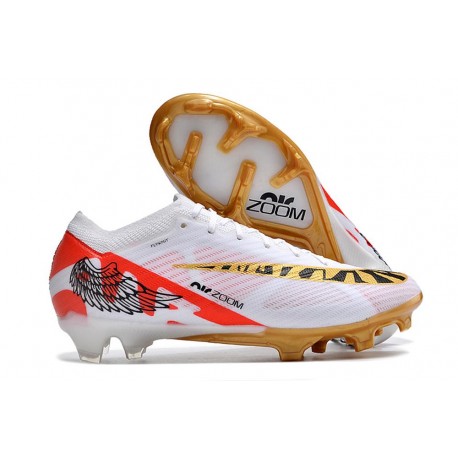 Scarpa Nike Zoom Mercurial Vapor 15 Elite FG Bianco Rosso Oro