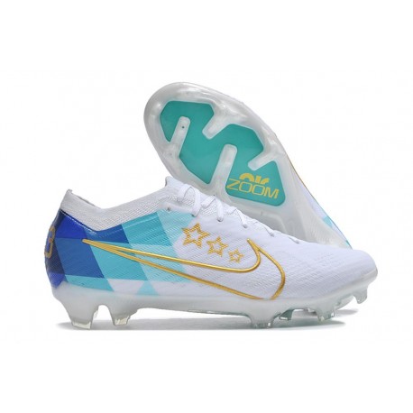 Scarpa Nike Zoom Mercurial Vapor 15 Elite FG Bianco Blu Oro