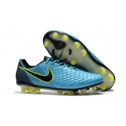 Nuovo Nike Magista Opus II FG Tacchetti da Calcio Blu Volt Nero