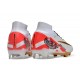 Scarpe Nike Zoom Mercurial Superfly IX Elite FG MR Bianco Rosso Oro