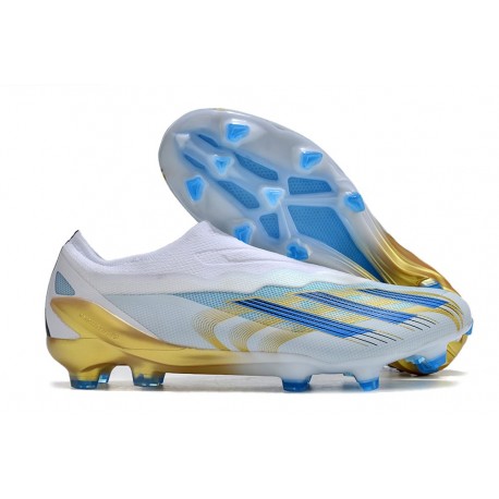 Adidas X Crazyfast.1 FG Senza Lacci Bianco Blu Oro