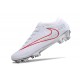 Scarpa Nike Zoom Mercurial Vapor 15 Elite FG Bianco Rosso