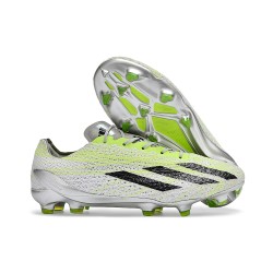 Scarpe da Calcio Adidas X Crazyfast Strung+ FG Grigio Bianco Limone Lucido 