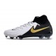 Nike Phantom Luna II Elite FG Bianco Nero Oro Metallizzato