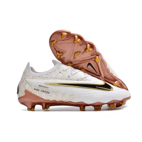 Nike Phantom GX 2 Elite FG Bianco Oro