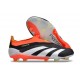 Scarpe Adidas Predator 24 Elite FG Nero Core Bianco Rosso Solare