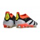 Scarpe Adidas Predator 24 Elite FG Nero Core Bianco Rosso Solare