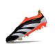 Scarpe Adidas Predator 24 Elite FG Nero Core Bianco Rosso Solare