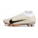 Scarpe Nike Zoom Mercurial Superfly IX Elite FG Bianco Oro Nero