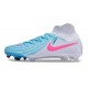 Nike Phantom Luna II Elite FG Bianco Blu Rosa