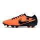 Scarpe da Calcio Nike Tiempo Legend 10 Elite FG Arancione Nero