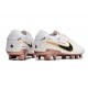 Scarpe da Calcio Nike Tiempo Legend 10 Elite FG Bianco Oro Nero