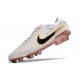 Scarpe da Calcio Nike Tiempo Legend 10 Elite FG Bianco Oro Nero