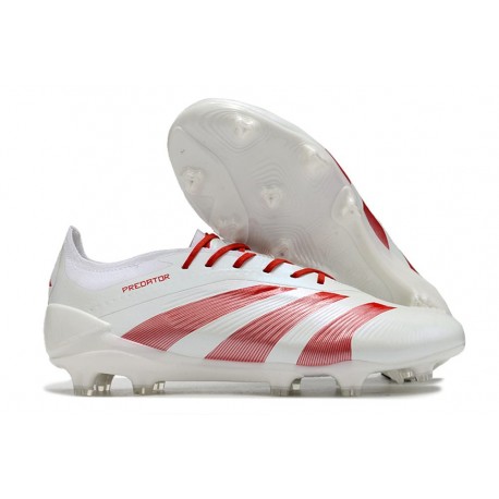 Adidas Predator Elite FG Bianco Rosso