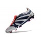 adidas Predator Elite Foldover Tongue FG Argento Nero Rosso