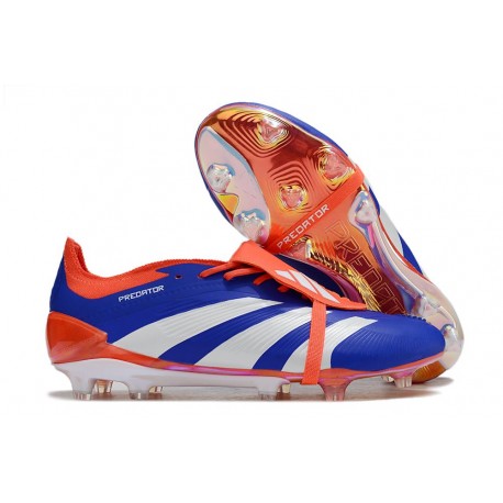 adidas Predator Elite Foldover Tongue FG Blu Bianco Rosso