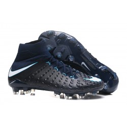 Scarpe Da Calcio Uomo - Nike Hypervenom Phantom III DF FG Blu Nero Bianco