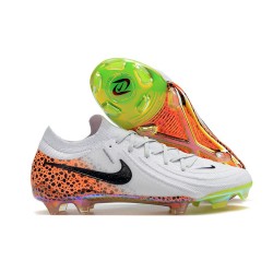 Nike Phantom GX 2 Elite FG Bianco Nero Arancione